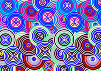 Fototapeta premium Abstract background made of fun colorful circle pattern for decoration