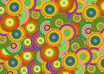 Fototapeta premium Abstract background made of fun colorful circle pattern for decoration