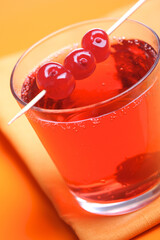 Close up of drink - studio shot