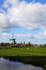 Windmills in museum village