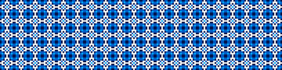 Fototapeta premium Abstract Cross Pattern Dots Logo generative computational art illustration