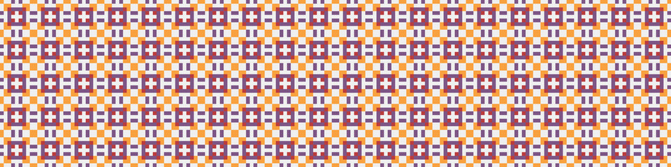 Abstract Cross Pattern Dots Logo generative computational art illustration