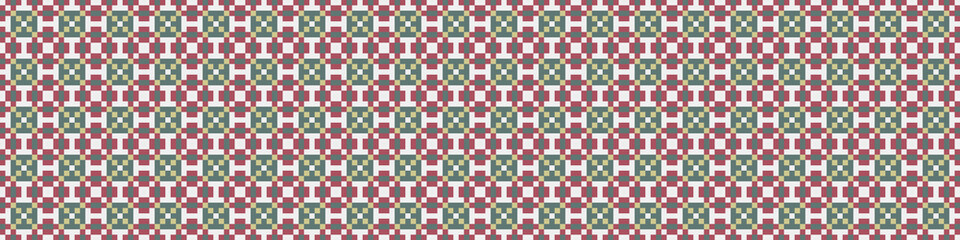 Fototapeta premium Abstract Cross Pattern Dots Logo generative computational art illustration