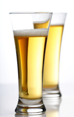 Studio shot of two beers