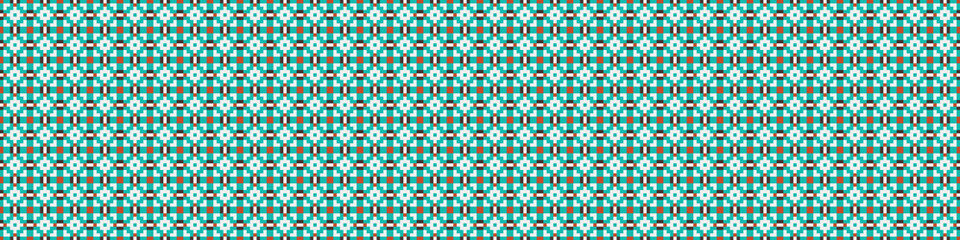 Abstract Cross Pattern Dots Logo generative computational art illustration