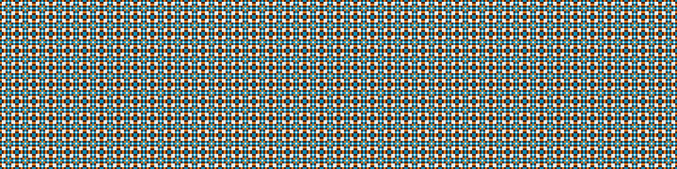 Abstract Cross Pattern Dots Logo generative computational art illustration