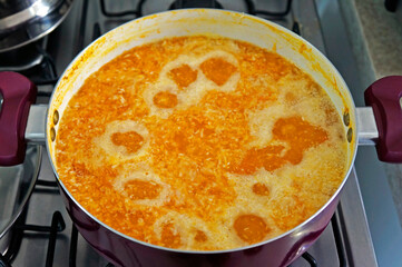 Traditional Brazilian dessert: Pumpkin Jam with coconut