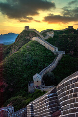 Great Wall of China Sunset 