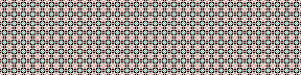 Fototapeta premium Abstract Cross Pattern Dots Logo generative computational art illustration