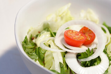 Close up of spring salad