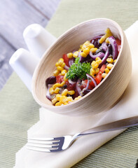 Close up of salad in bowl