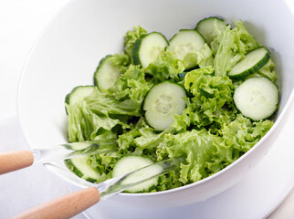 Close up of salad in bowl