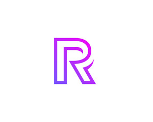 Obraz premium Letter R logo icon design template elements