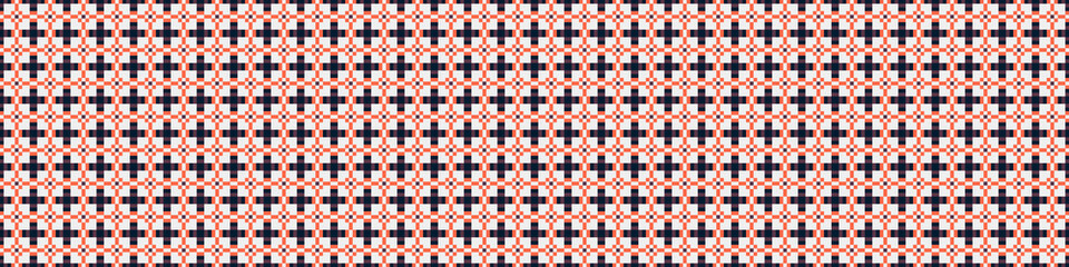 Fototapeta premium Abstract Cross Pattern Dots Logo generative computational art illustration