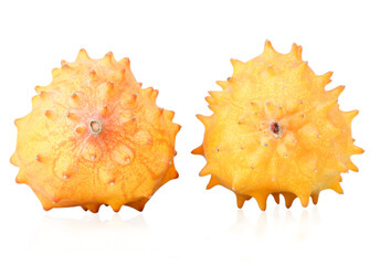 Close up of kiwano fruits