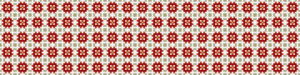 Fototapeta premium Abstract Cross Pattern Dots Logo generative computational art illustration