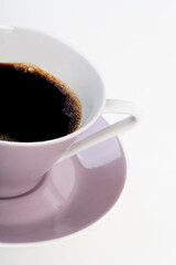 Close up of coffee cup