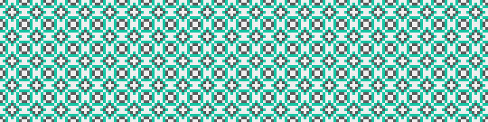 Abstract Cross Pattern Dots Logo generative computational art illustration