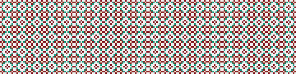 Fototapeta premium Abstract Cross Pattern generative computational art illustration