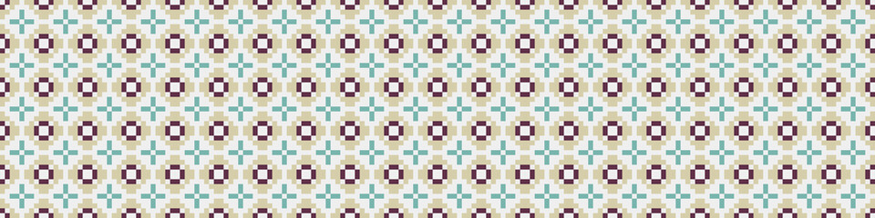 Fototapeta premium Abstract Cross Pattern generative computational art illustration