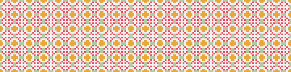 Abstract Cross Pattern Dots Logo generative computational art illustration