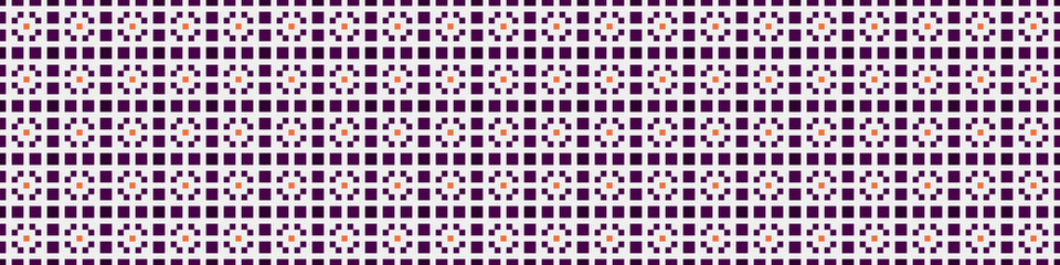 Fototapeta premium Abstract Cross Pattern Dots Logo generative computational art illustration