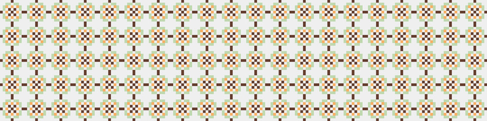 Abstract Cross Pattern Dots Logo generative computational art illustration