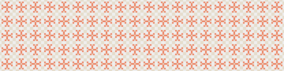 Abstract Cross Pattern Dots Logo generative computational art illustration