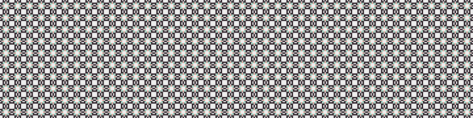 Fototapeta premium Abstract Cross Pattern Dots Logo generative computational art illustration