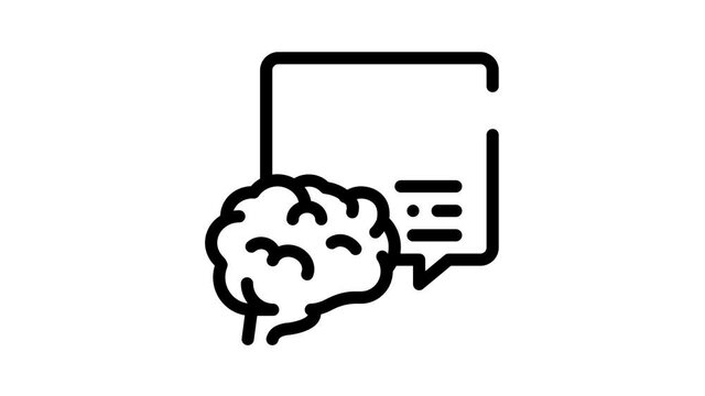 Neuromarketing Business Strategy Icon Animation Neuromarketing Technology And Research Binary Code, Worldwide Marketing And Buy Cart