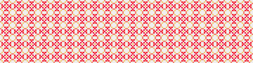 Fototapeta premium Abstract Cross Pattern Dots Logo generative computational art illustration