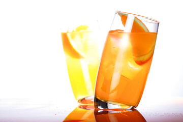 Close up of orange drink