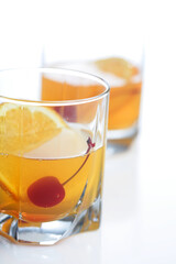 Close up of orange drink