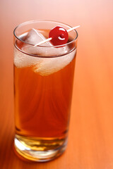 Studio shot of apple juice