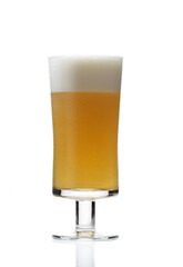 Close up of glass of beer