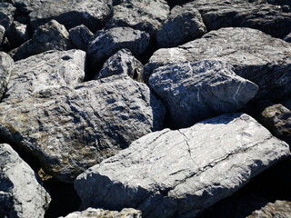 black and white rock