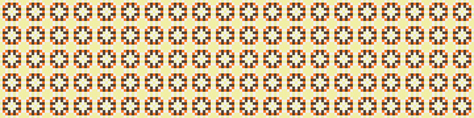 Fototapeta premium Abstract Cross Pattern Dots Logo generative computational art illustration