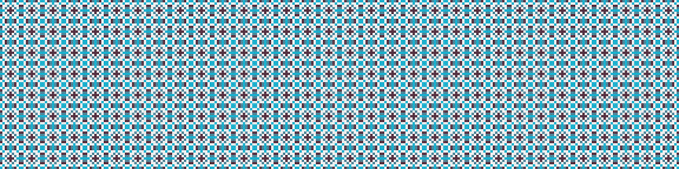 Fototapeta premium Abstract Cross Pattern Dots Logo generative computational art illustration