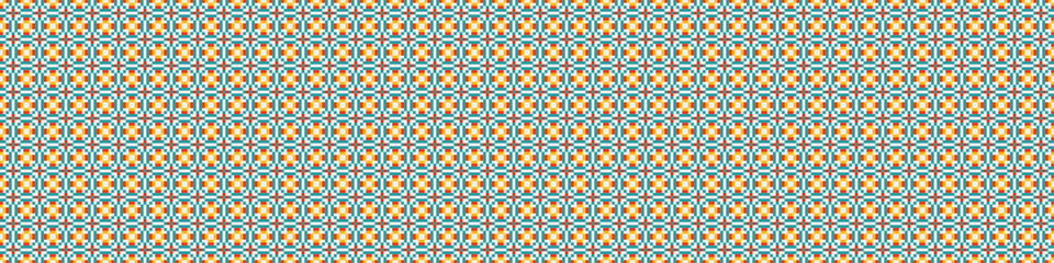 Abstract Cross Pattern Dots Logo generative computational art illustration