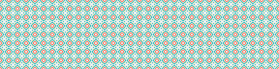 Fototapeta premium Abstract Cross Pattern Dots Logo generative computational art illustration