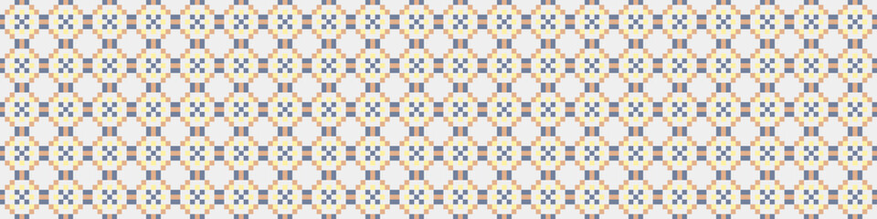 Fototapeta premium Abstract Cross Pattern Dots Logo generative computational art illustration