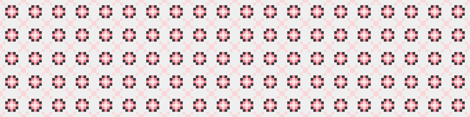 Fototapeta premium Abstract Cross Pattern Dots Logo generative computational art illustration