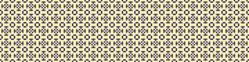 Fototapeta premium Abstract Cross Pattern Dots Logo generative computational art illustration