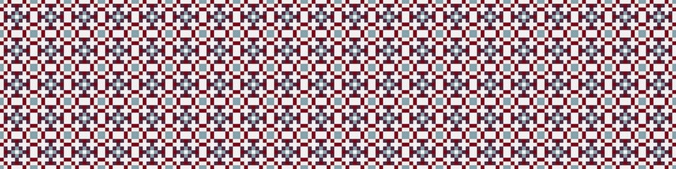 Fototapeta premium Abstract Cross Pattern Dots Logo generative computational art illustration