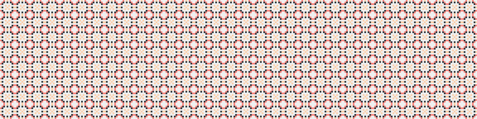 Fototapeta premium Abstract Cross Pattern Dots Logo generative computational art illustration