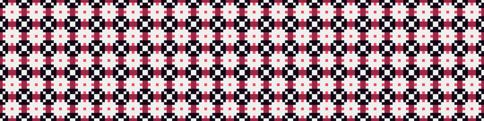Fototapeta premium Abstract Cross Pattern Dots Logo generative computational art illustration