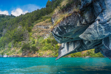 Marble Cathedral at Puerto Rio Tranquilo, Patagonia - Chile.