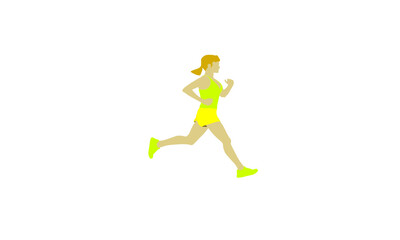 
running, sports illustration