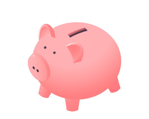 Money saving, financial investment, business income concept illustration