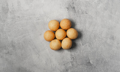 Colombian Christmas buñuelos typical Latin American traditional food for Christmas dinner